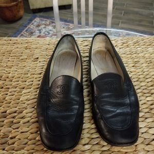 CHANEL Black loafer sz 39M